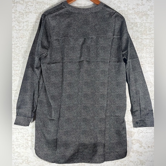 NWT BISHOP + YOUNG Women's Satin Black Polka Dots Long Sleeve Blouse Sz L - Picture 14 of 14